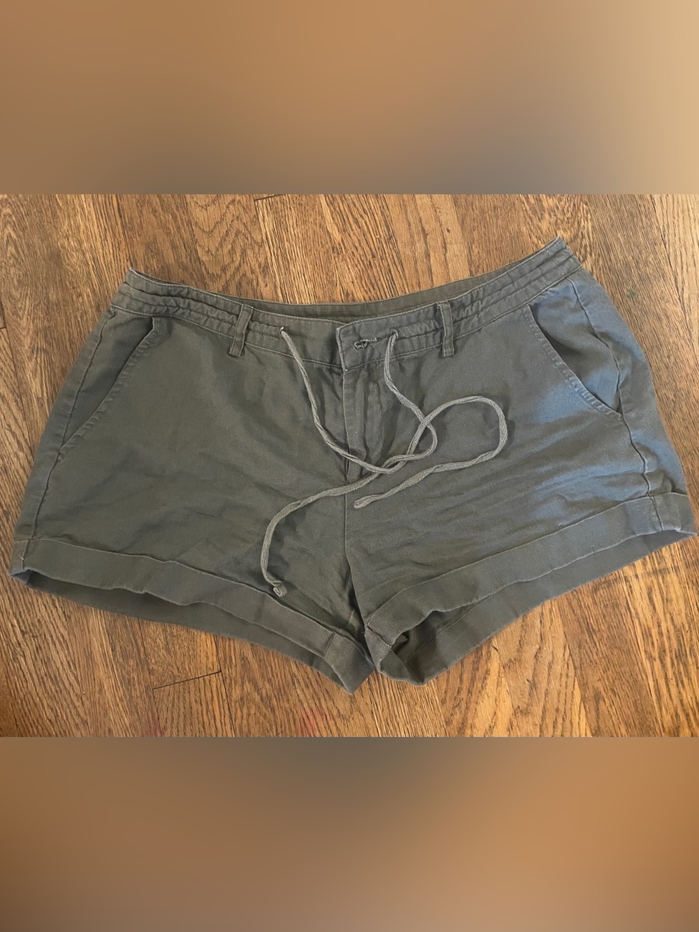 Forever 21 Olive Drawstring Athletic Shorts - M